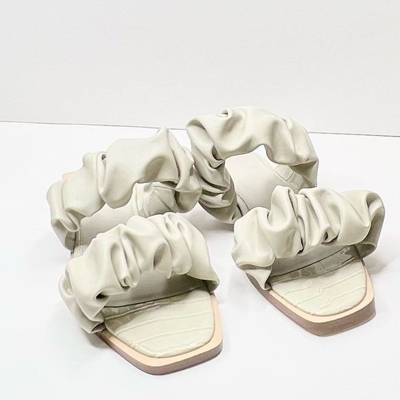 NEW Circus by Sam Edelman Women's Iggy Ruched Slide Sandals Ivory - Picture 6 of 8